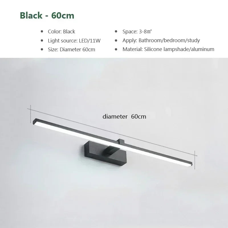 Metal Wall Sconce – Modern LED for Bathroom, Bedroom & Bedside, Hallway & Entryway | Aurelle Crest by Evenlyr