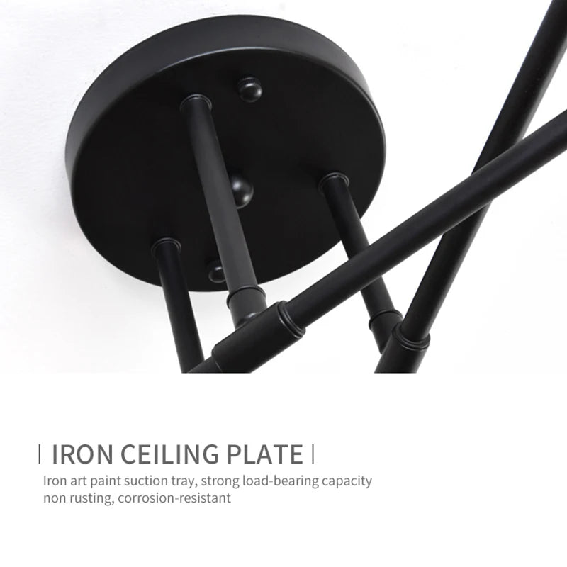 Metal Flush Mount Ceiling Light – Industrial Vintage LED for Living Room | Virelle Dome by Evenlyr