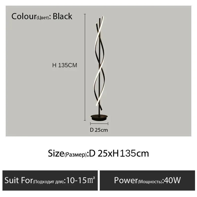 Eden Haven Glass Floor Lamp – Dimmable – product detail 7