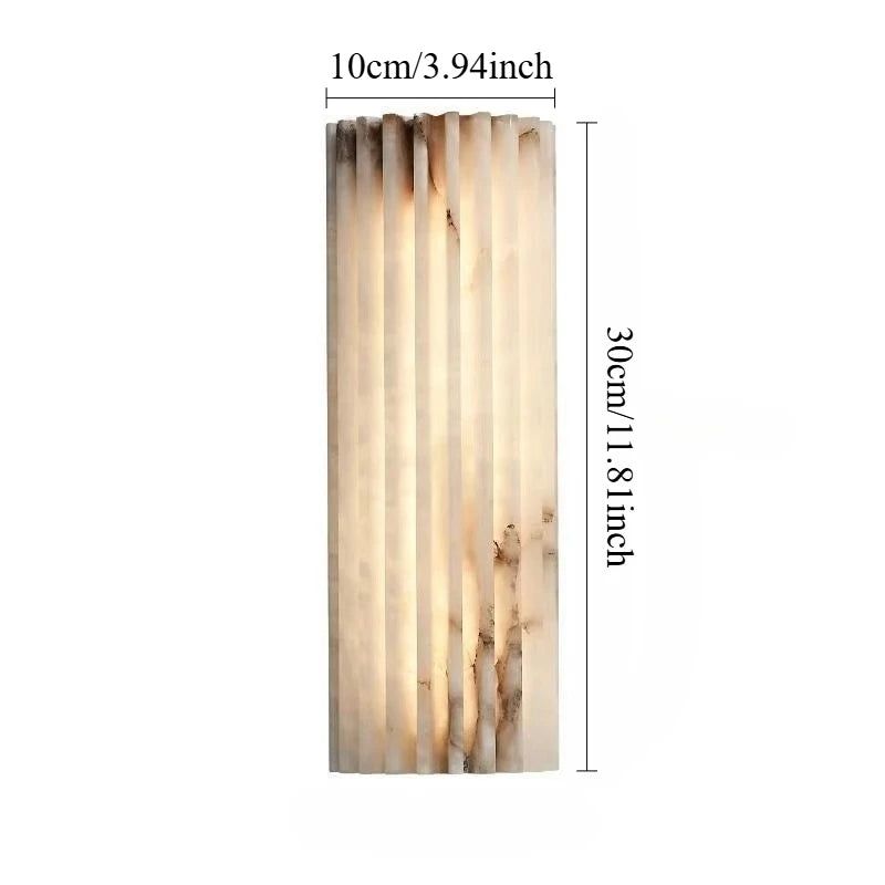 Vita Crescent Marble Wall Sconce – Minimalist – product detail 7