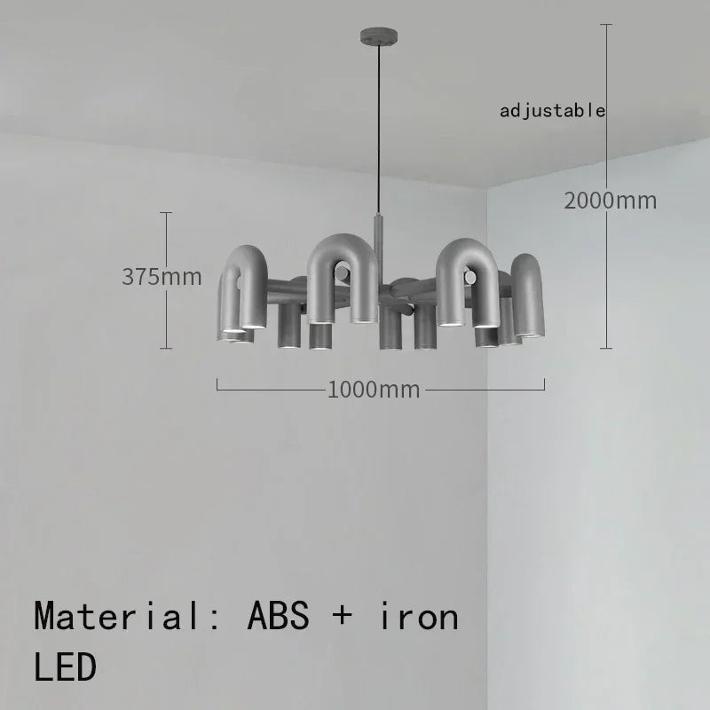 Elowen Arc Adjustable Metal Pendant Light – product view 7