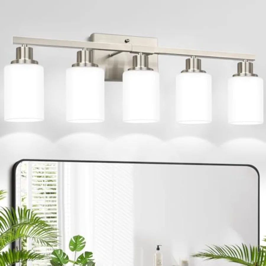 Firenze Milky-Glass Bathroom Vanity Light for Over Mirror