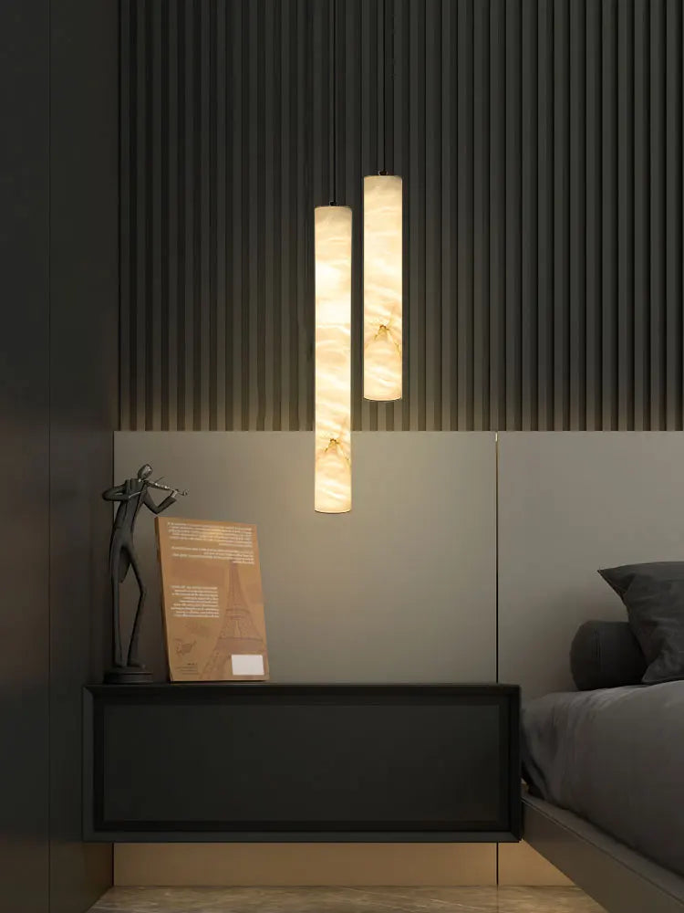 Soren Loop Natural Marble Pendant Light – Dimmable – product detail 5