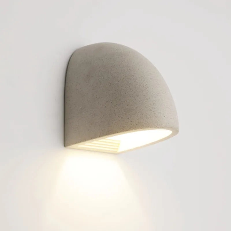 Ceramic Wall Sconce – Industrial Modern for Bedroom, Hallway, Living Room | Kaelis Dome by Evenlyr