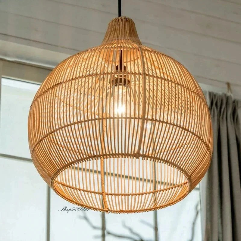 Ginevra Wabi-Sabi Rattan Chandelier for Bedroom – Vintage