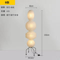 Rice Paper Floor Lamp – Wabi-Sabi Japanese for Living Room, Reading Corner, Hotel Lounge | Zaria Orbit by Evenlyr