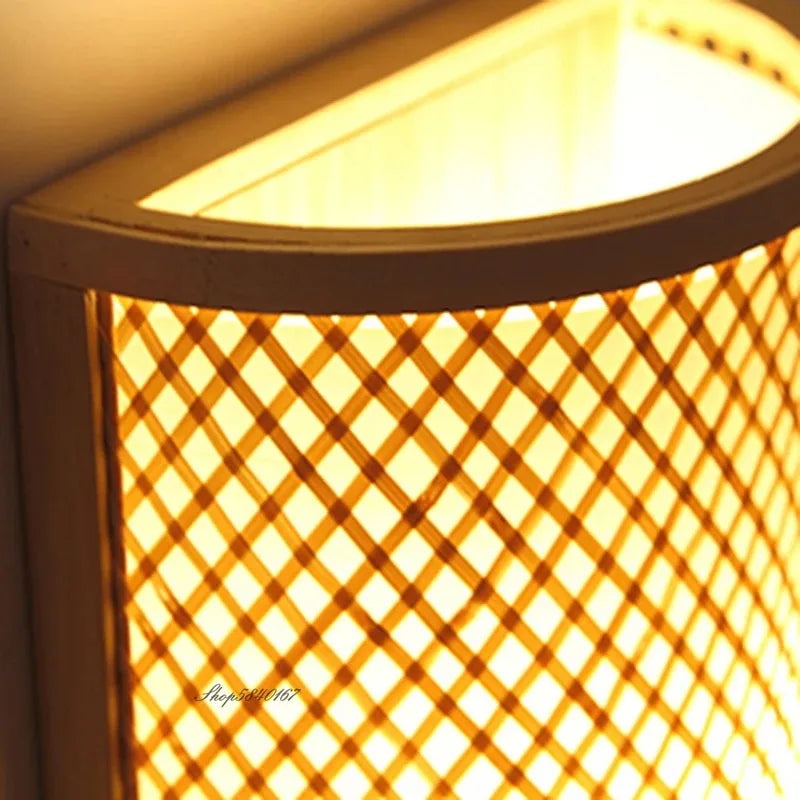 Selene Arc Bamboo Wall Sconce – product view 5