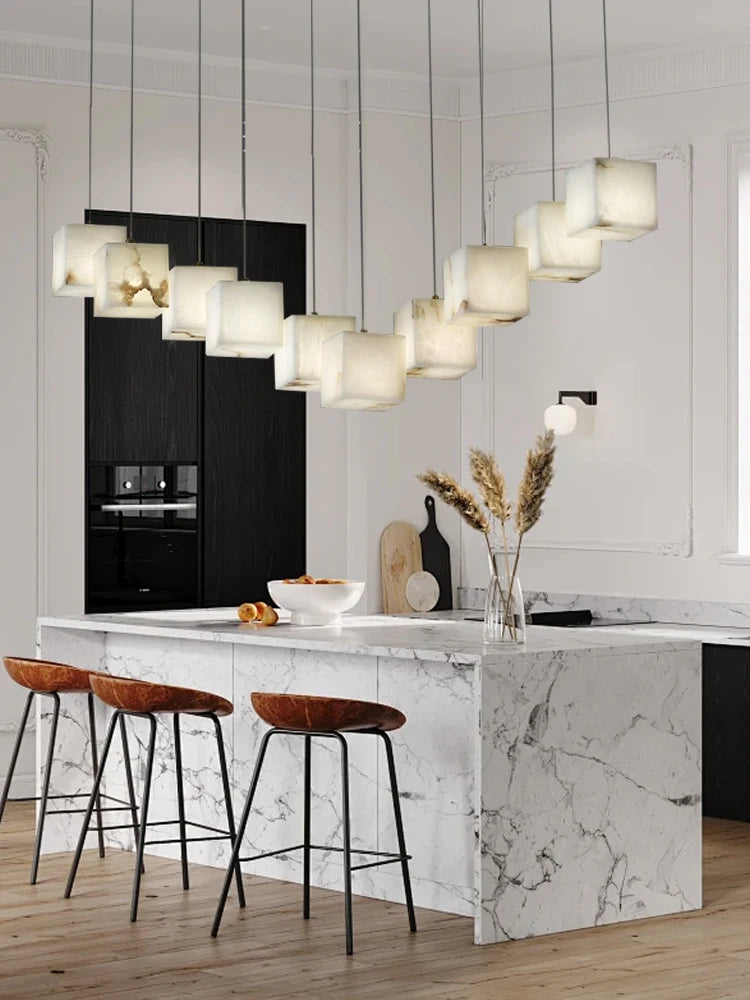 Wren Halo Alabaster Pendant Light – product view 5