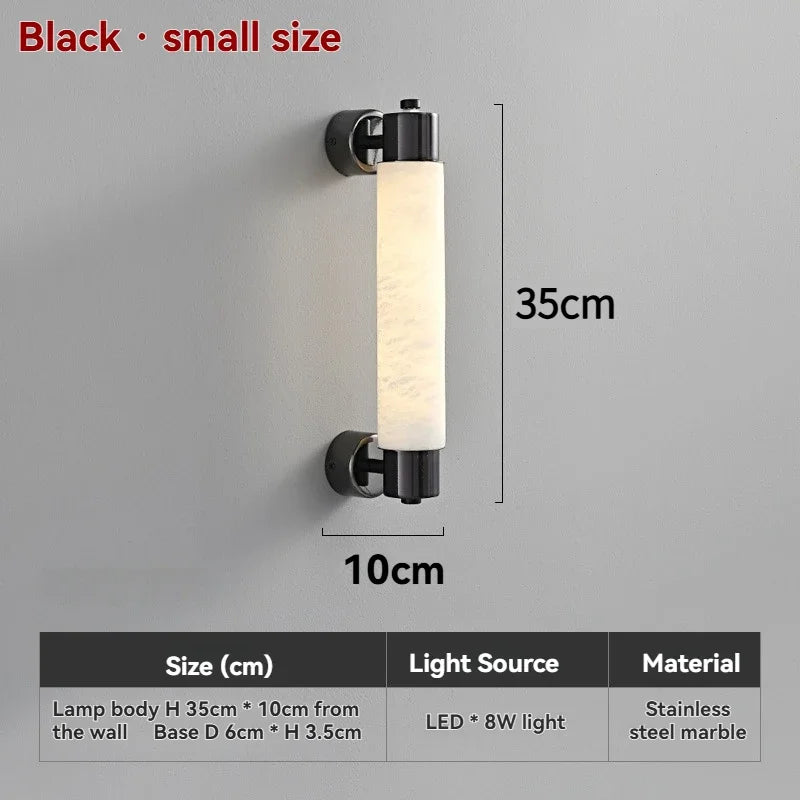 Evania Halo Marble Wall Sconce – product view 10