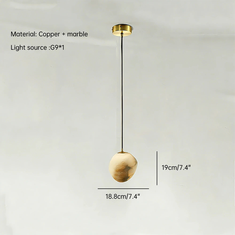 Xavia Arc Cloud Alabaster Table Lamp – product view 7