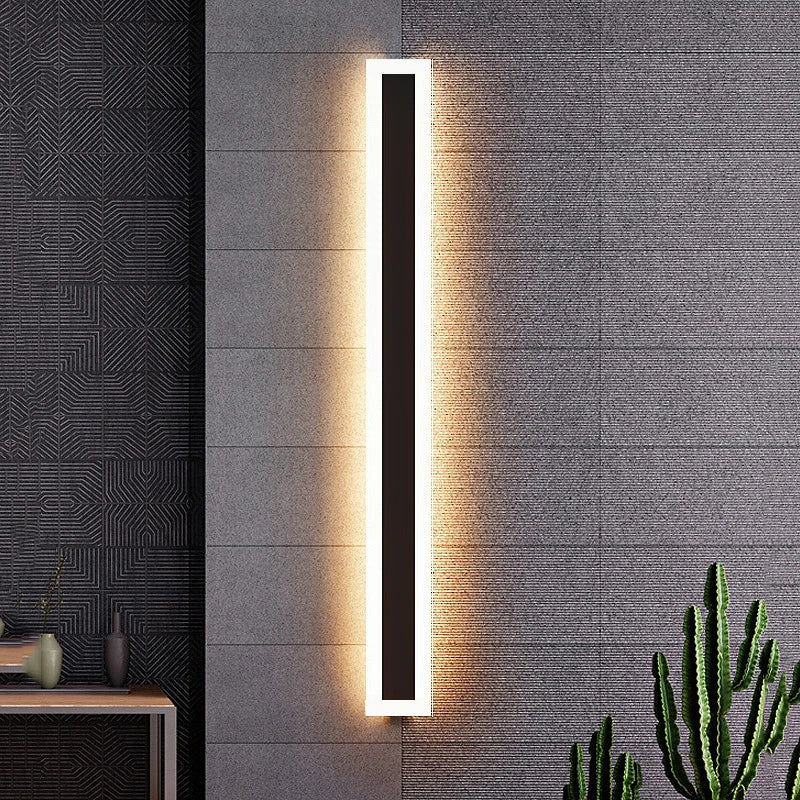 Caspian Tall Dimmable Aluminum Outdoor Wall Light – IP65 – detail view 6