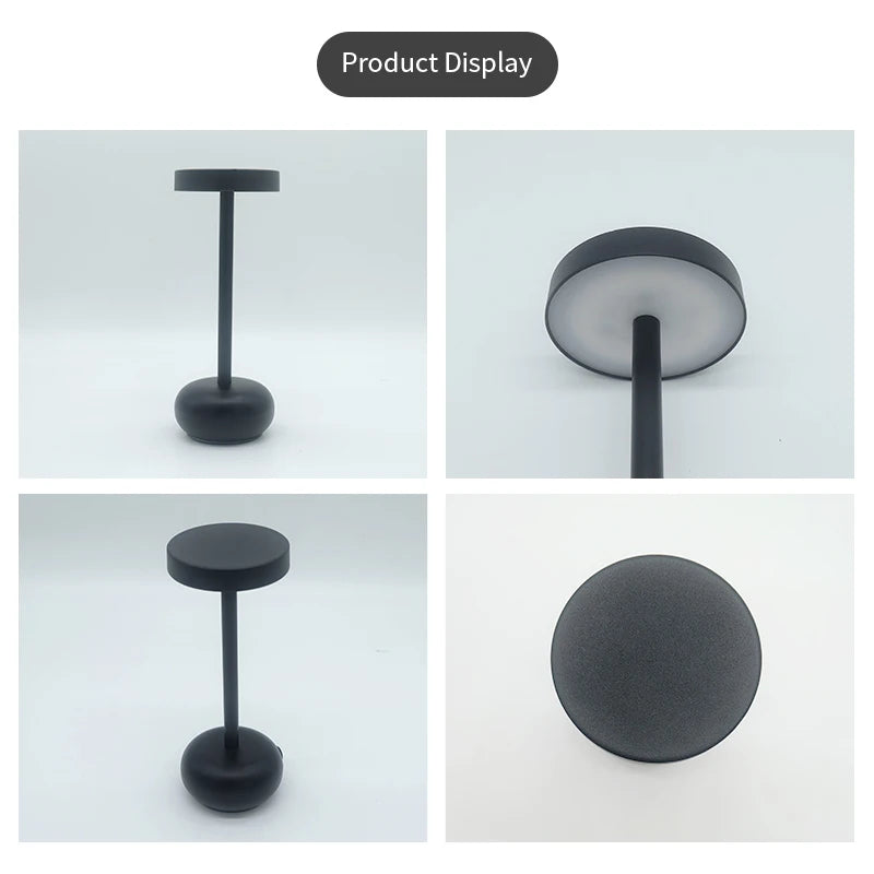 Metal Table Lamp – Modern Minimalist Dimmable LED for Bedside, Restaurant Table, Hotel Room | Giselle Grove by Evenlyr