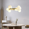 Modern Minimalist Chandelier – Glass Adjustable for Bedroom, Hotel Lobby | Zaria Line by Evenlyr