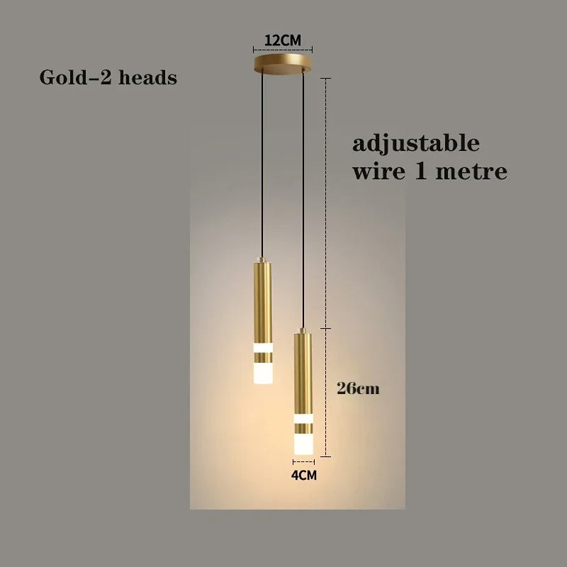 Metal Chandelier – Modern LED for Living Room, Bedroom & Bedside | Alora Crest by Evenlyr