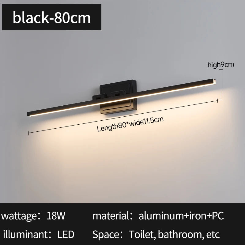 Juniper Dimmable LED Bathroom Mirror Light for Vanity Area