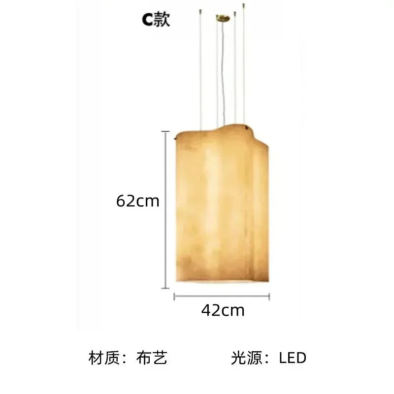 Fabric Chandelier – Wabi-Sabi LED for Hotel & Hospitality, Restaurant & Café | Celia Dome by Evenlyr