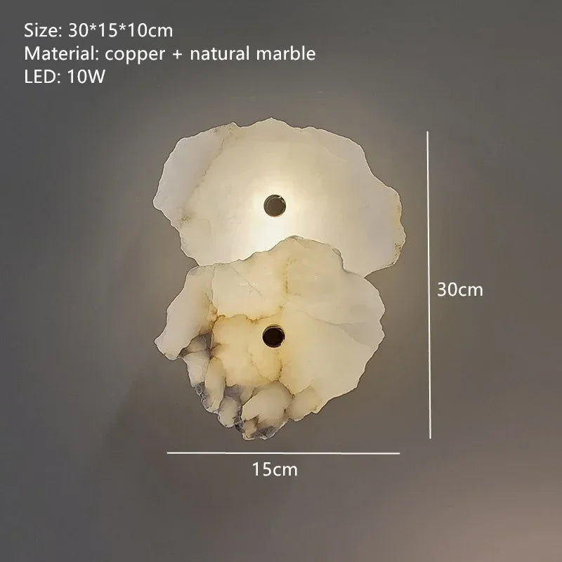 Noma Ridge Natural Marble Wall Sconce – Luxury – product detail 10