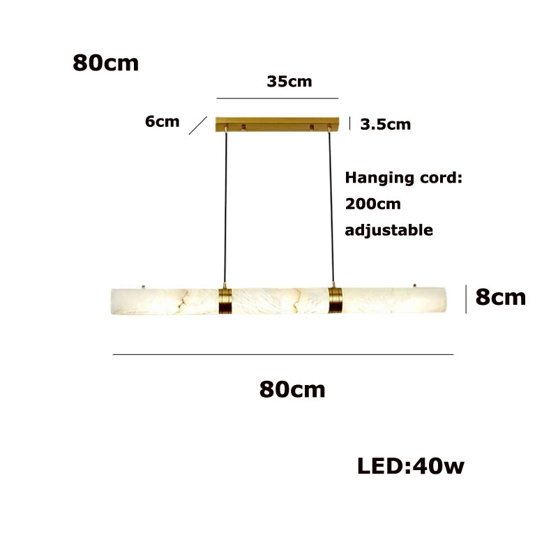 Niva Wisp Alabaster Chandelier – Dimmable – product detail 13