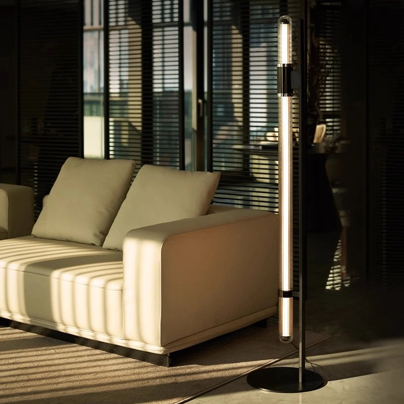 Vela Pillar Glass Floor Lamp – Minimalist – product detail 2