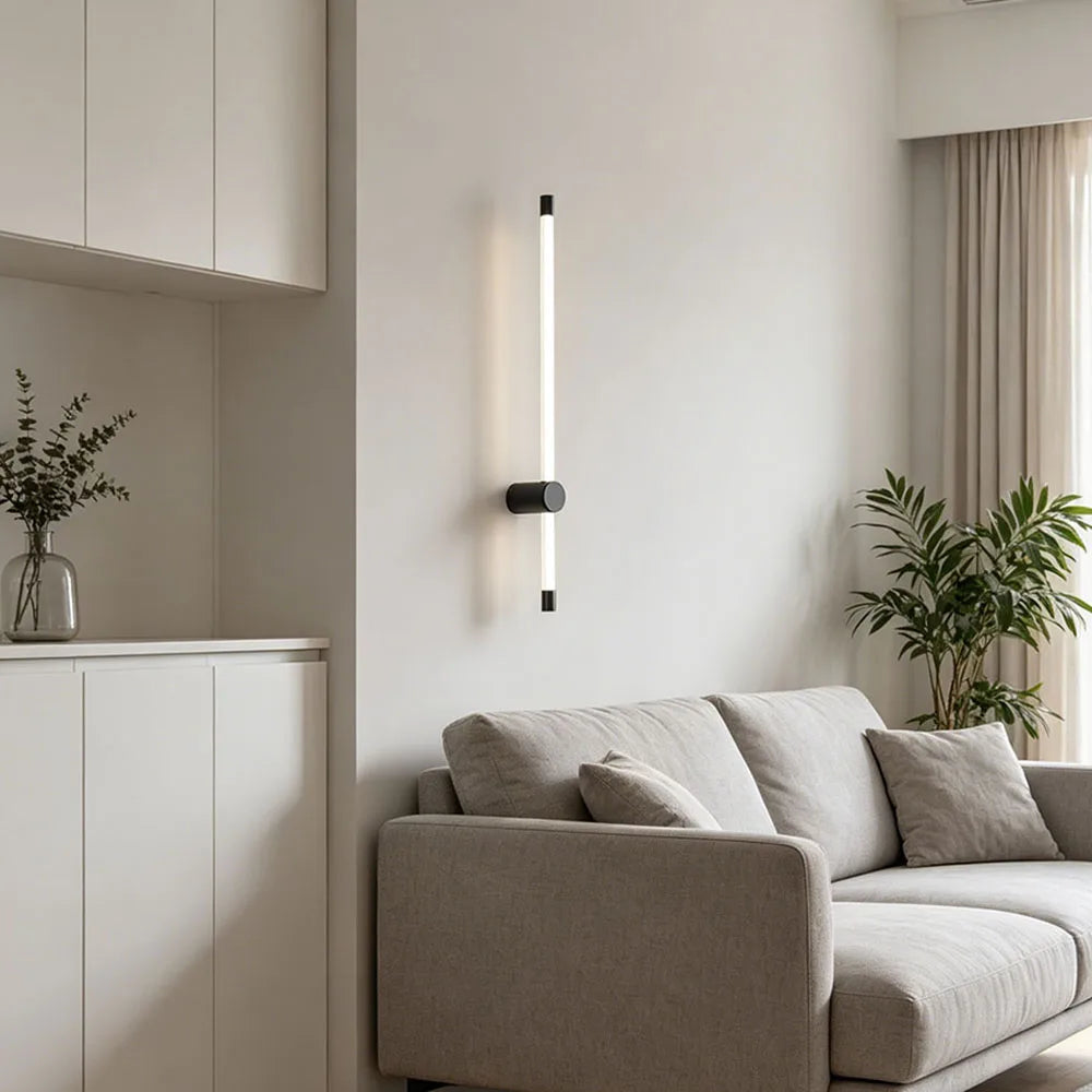 Brass & Acrylic Linear LED Bathroom Vanity & Mirror Light – Modern LED Linear for Bathroom | Aurelle Line by Evenlyr