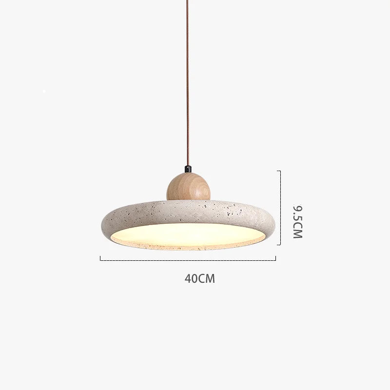 Amaris Veil Travertine Pendant Light – product view 14