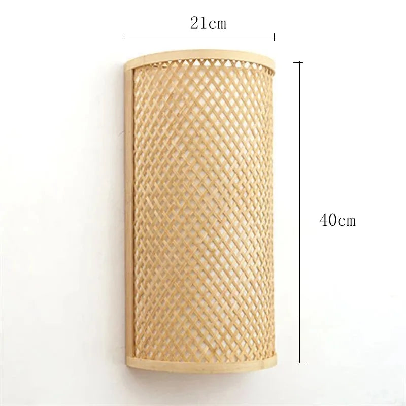 Selene Arc Bamboo Wall Sconce – product view 6