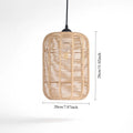 Paper & Rattan Pendant Light – Organic Modern for Kitchen Island, Dining Room, Restaurant | Mirelle Orbit by Evenlyr