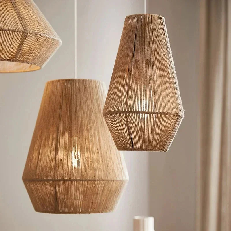 Modern Rattan Pendant Light – product view