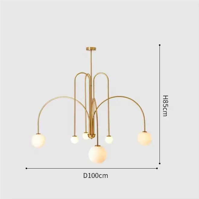 Fabric Chandelier – Nordic Minimalist for Living Room, Restaurant & Café | Virelle Arc by Evenlyr
