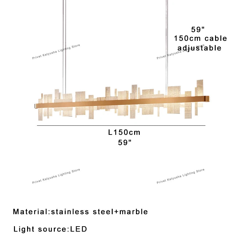Amaris Halo Alabaster Pendant Light – product view 10