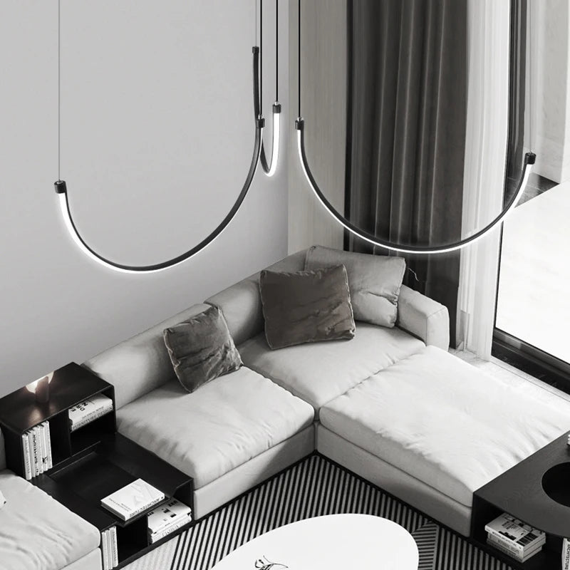 Dorian Arc Copper Pendant Light – product view 3