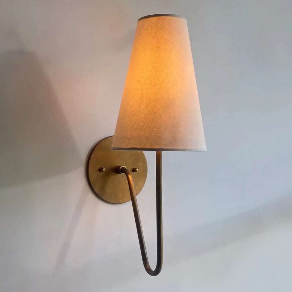 Thalia Veil Brass Wall Sconce – product view 8