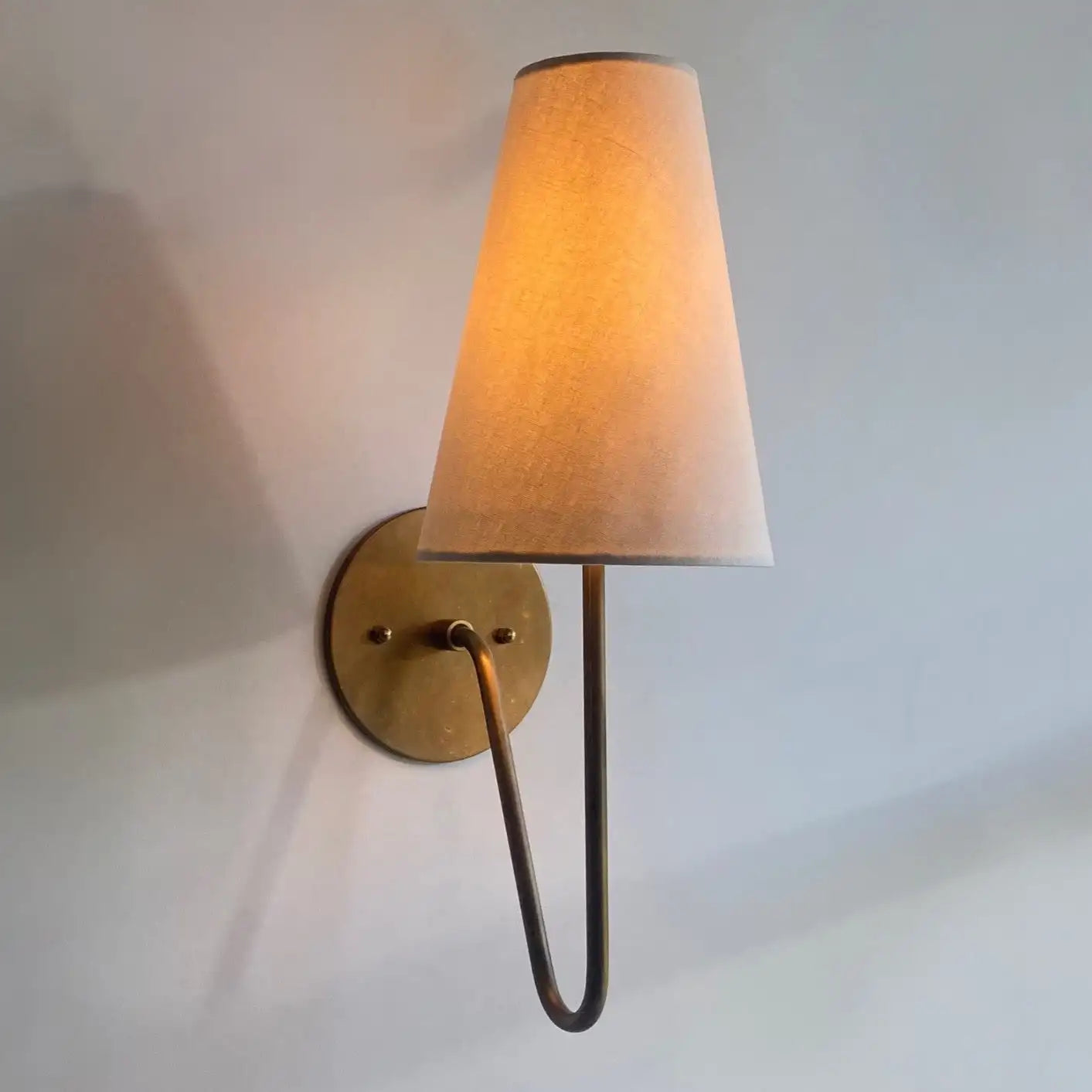 Thalia Veil Brass Wall Sconce – product view 8
