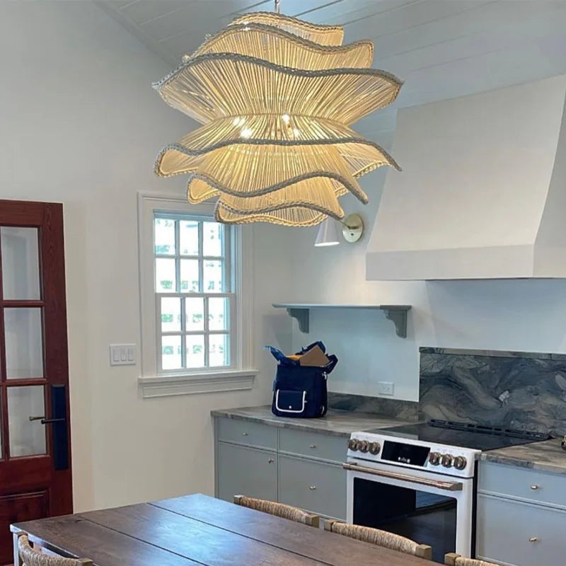 Neroli Handmade Rattan Pendant Light for Guest Room
