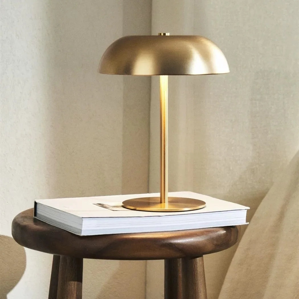 Designer Table Lamp – Modern Minimalist Cordless Rechargeable for Bedside, Desk & Office, Restaurant Table | Isolde Column