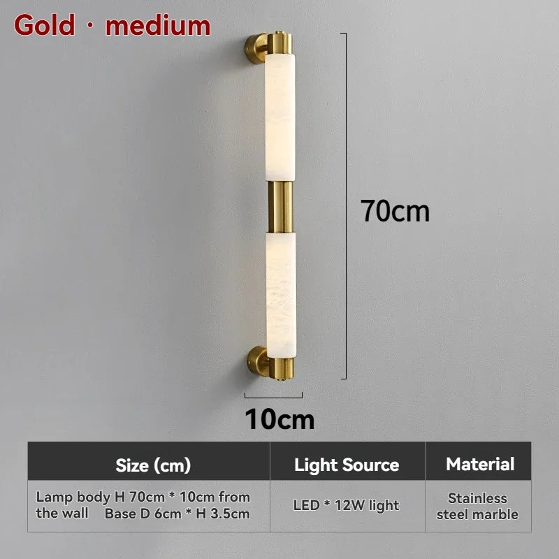 Evania Halo Marble Wall Sconce – product view 7