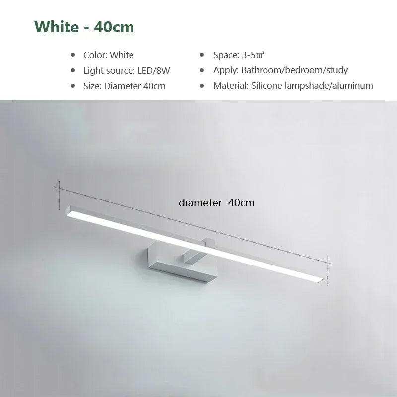 Metal Wall Sconce – Modern LED for Bathroom, Bedroom & Bedside, Hallway & Entryway | Aurelle Crest by Evenlyr
