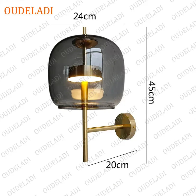 Junia Veil Glass Wall Sconce – product view 10