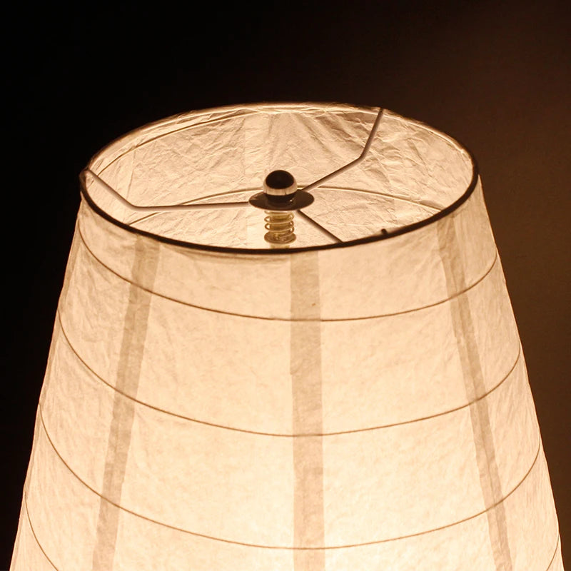 Paper & Wood Floor Lamp – Wabi-Sabi Japanese for Living Room, Bedroom, Reading Corner | Elaris Orbit by Evenlyr