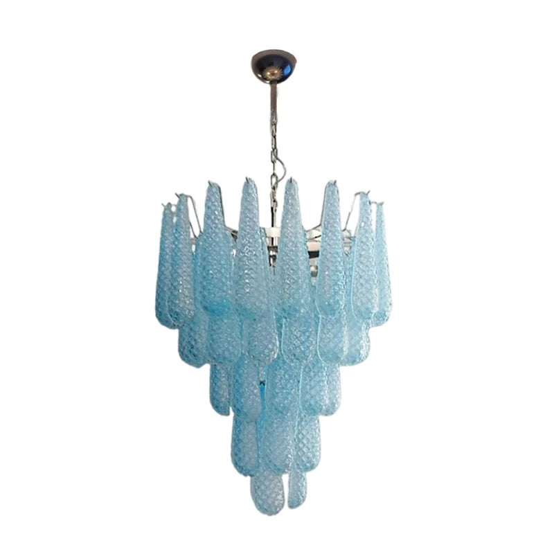 Glass Chandelier – Modern LED for Living Room, Bedroom & Bedside | Solenne Dome by Evenlyr