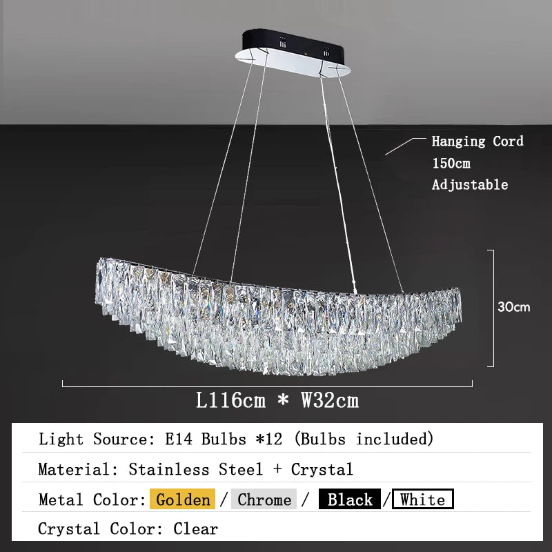 Galen Halo Sculptural Crystal Pendant Light – product view 11