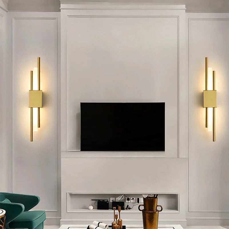 Metal Wall Sconce – Nordic Modern LED for Bathroom, Bedroom & Bedside, Hallway & Entryway | Nerina Frame by Evenlyr