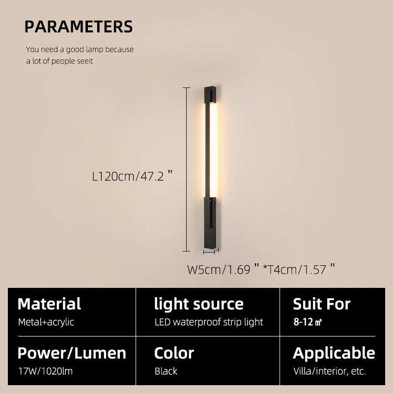 Doria IP65 Outdoor Wall Light for Exterior Wall – App Control