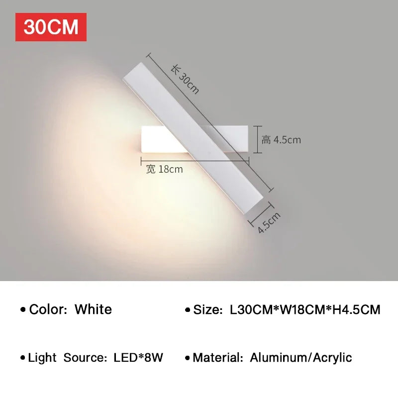 Metal Wall Sconce – Modern LED for Bedroom & Bedside, Living Room | Aurelle Contour by Evenlyr