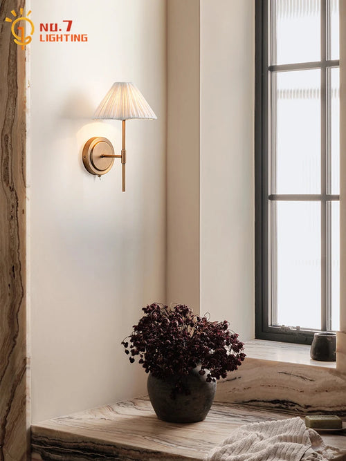 Caspian Halo Sculptural Copper Wall Sconce – product view 2