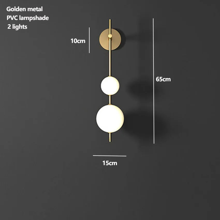 Metal Globe Wall Sconce – Modern LED for Bedroom & Bedside, Hallway & Entryway, Living Room | Selene Crest by Evenlyr