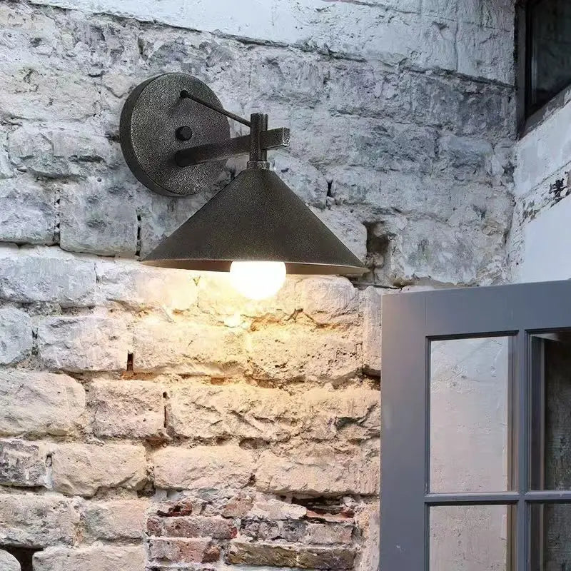 Liora Vintage Outdoor Wall Light for Exterior Wall – Industrial – detail view 2