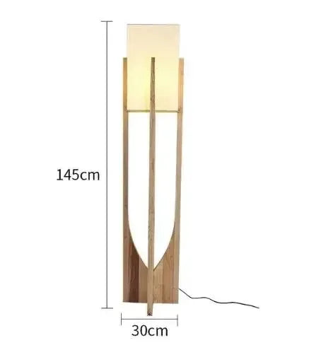 Arden Arc Bamboo and Wood Floor Lamp – Nordic – product detail 9
