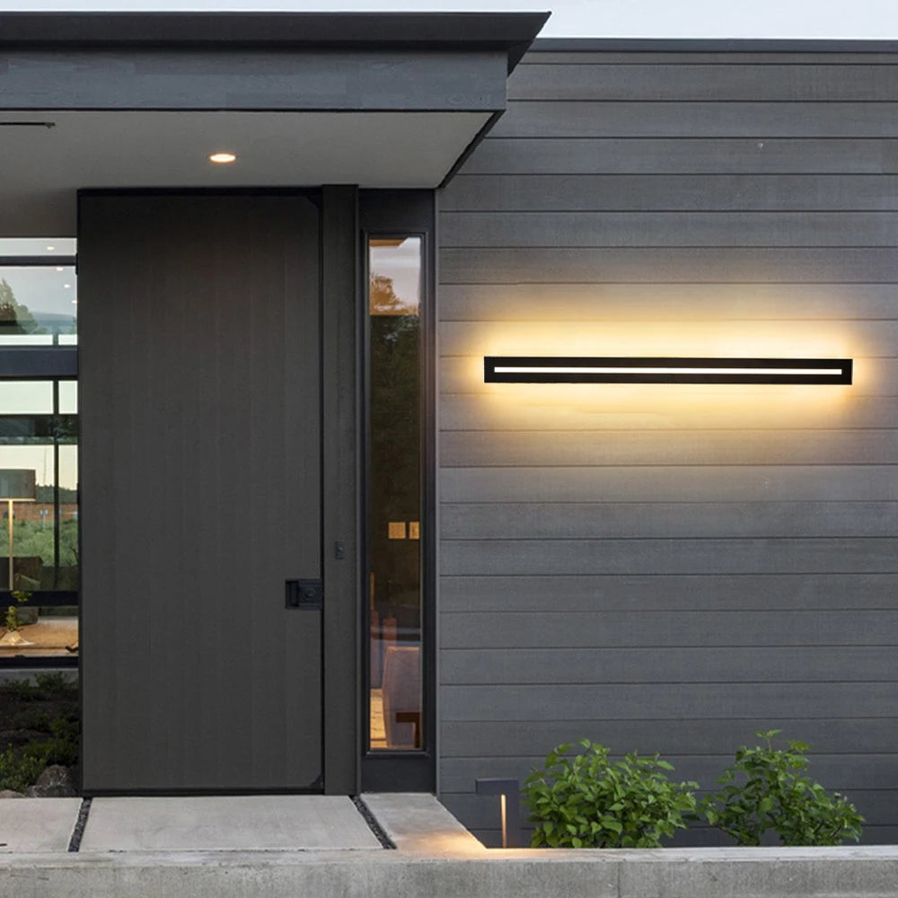 Juniper IP65 Linear Outdoor Wall Light for Exterior Wall – detail view 2