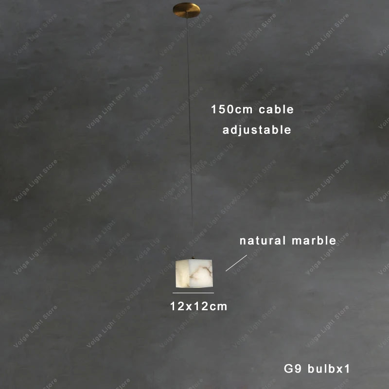 Wren Halo Alabaster Pendant Light – product view 17